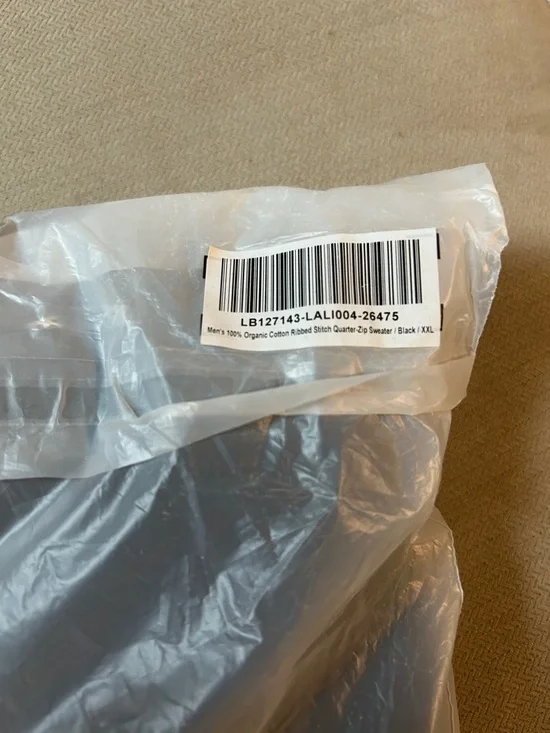 Quince Black Half-Zip Ribbed Sweater - Picture 6 of 7